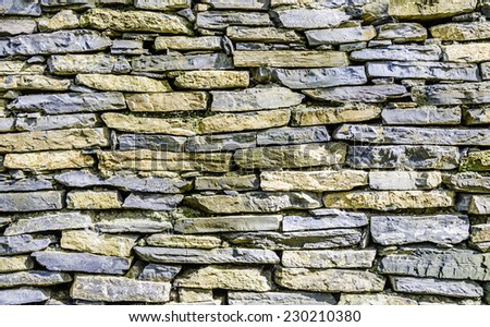Slate Stone Wall - Background Texture