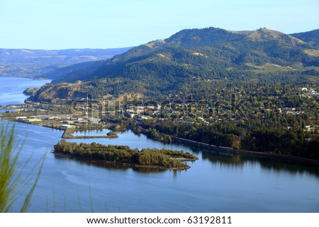 Hood River town, Oregon.