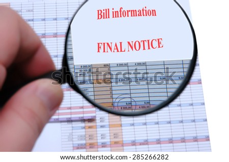 Bill information-Final notice
