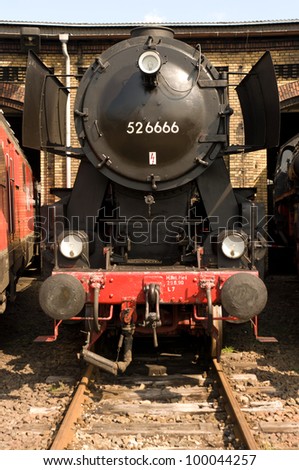 BERLIN - APRIL 14: Steam locomotive \