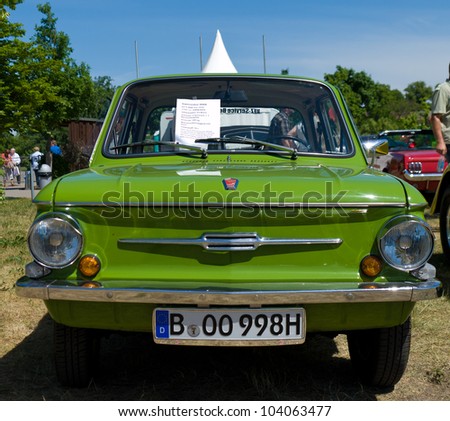 PAAREN IM GLIEN, GERMANY - MAY 26: The Soviet car ZAZ-968A Zaporozhets, 