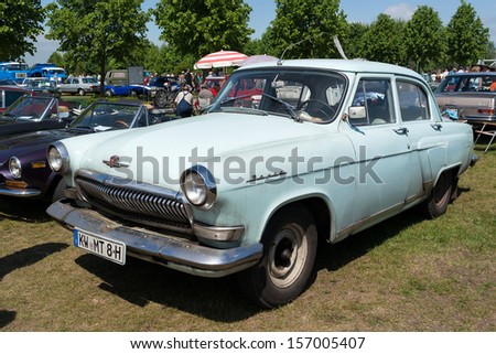 PAAREN IM GLIEN, GERMANY - MAY 19: Soviet car GAZ M21 Volga, \