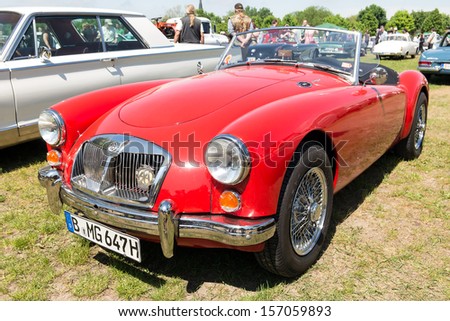 PAAREN IM GLIEN, GERMANY - MAY 19: British sports car MG A 1600 Mark II, \
