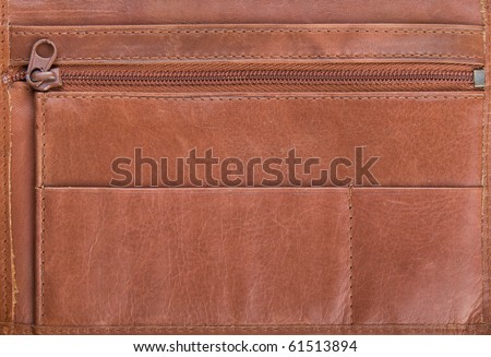 Leather purse.