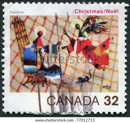 CANADA - CIRCA 1984: Postage stamps printed in Canada, shows a painting \