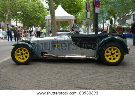 BERLIN - MAY 28: The Lotus Seven 7F 1959 on display at the exhibition 