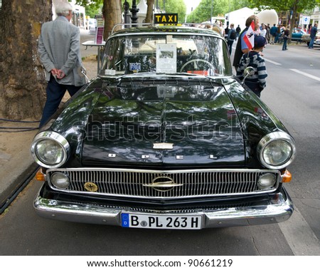 BERLIN - MAY 28: Opel Kapitan (Taxi) in 1956, the exhibition \