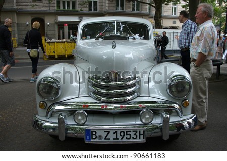 BERLIN - MAY 28: Opel Kapitan in 1951, the exhibition \