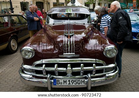 BERLIN - MAY 28: Cars Pontiac Chieftain, the exhibition \