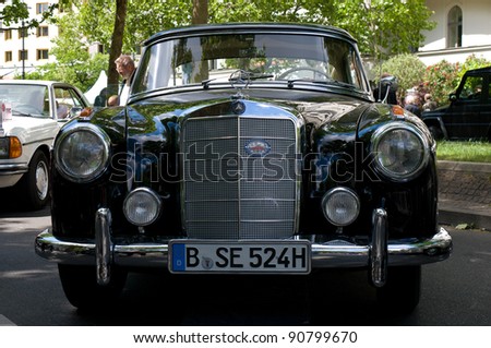 BERLIN - MAY 28: Car Mercedes-Benz W180, the exhibition \