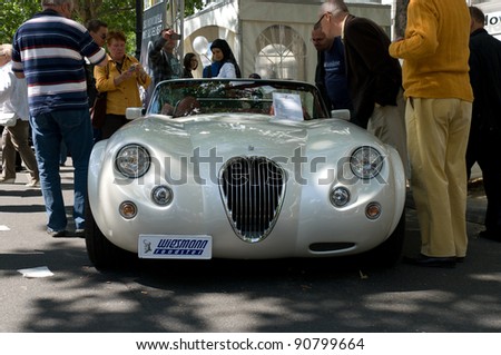 BERLIN - MAY 28: The Weismann Roadster MF3 2010, the exhibition \