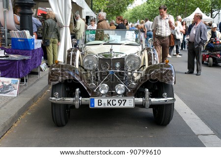 BERLIN - MAY 28: Cars Jaguar SS100, the exhibition \