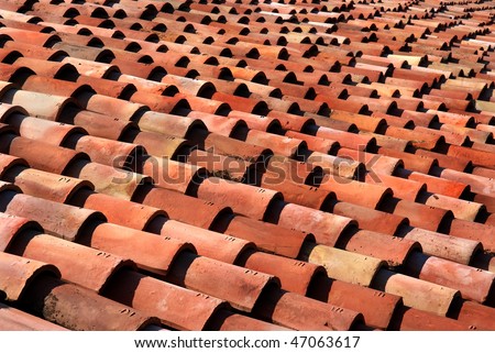 Orange Tile Roof Of The Old Stock Photo 47063617 : Shutterstock