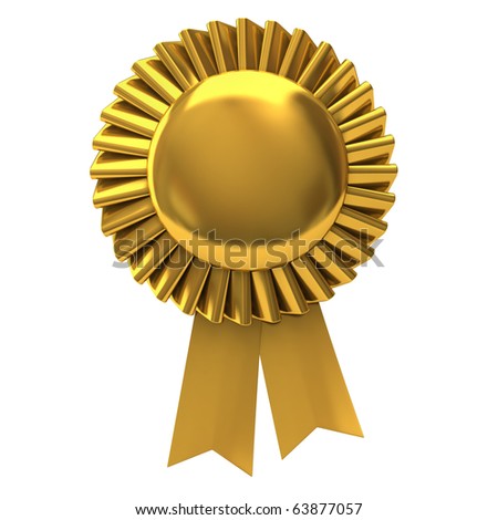 Blank Award Ribbon Rosette Stock Photo 63877057 : Shutterstock