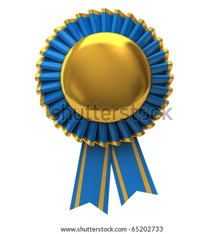 Blank Award Ribbon Rosette Stock Photo 65202733 : Shutterstock