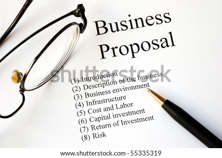 Focus on the main topics of a business proposal