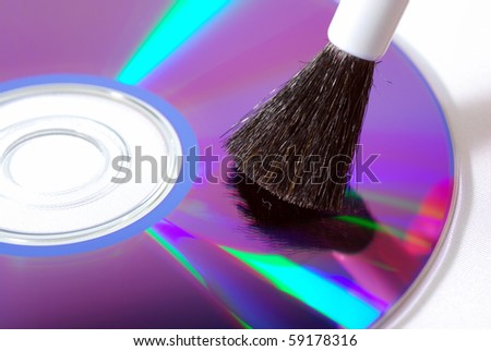 Keep the data clean and secure isolated on white (some dusts are intentionally left under the brush)