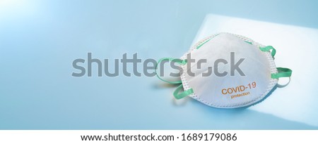 Similar – Image, Stock Photo standart mask for Anti virus protection  to prevent corona COVID-19 and SARS infection