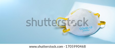 Similar – Image, Stock Photo standart mask for Anti virus protection  to prevent corona COVID-19 and SARS infection