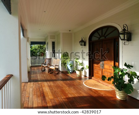 country style porch and furniture