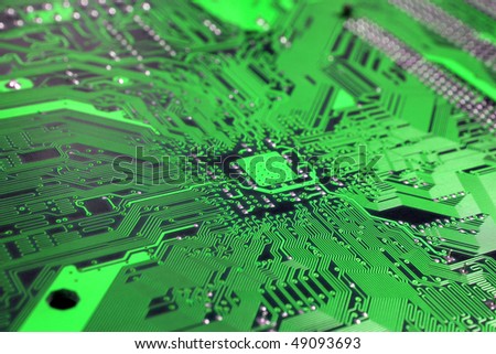 Printed circuit board with paths