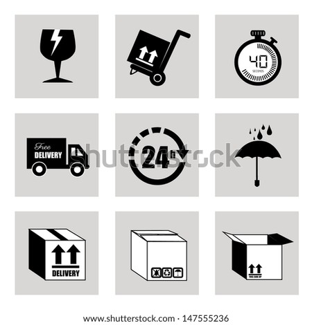 transport of goods over white background vector illustration 