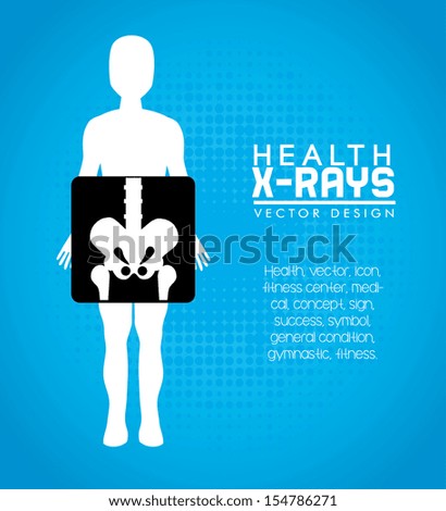 health design over blue background vector illustration