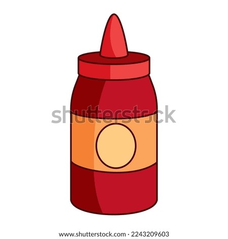 sauce tomato ketchup bottle icon