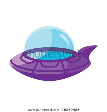 ufo space ship isolated design