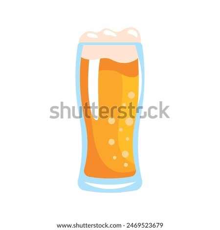 lager beer glass drink isolated