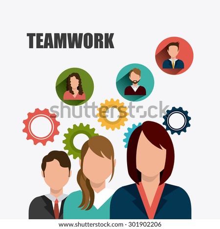 Business teamwork design, vector illustration eps 10.