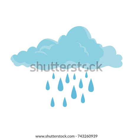 cloud sky silhouette with rain drops