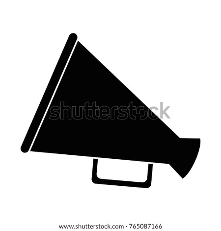 megaphone sound isolated icon