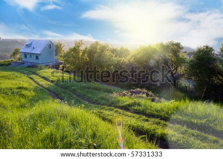 The house in mountains