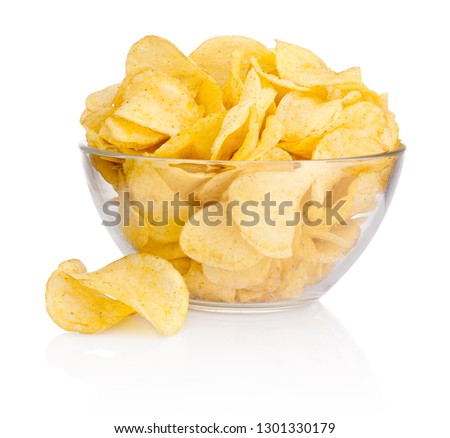 Similar – Image, Stock Photo Delicious potato chips in bowl