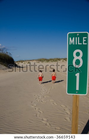 Beach Mile Marker