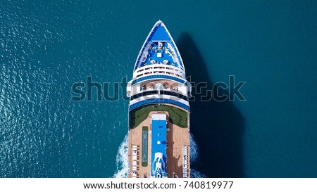 Similar – Image, Stock Photo Boat sails across the Baltic Sea in Denmark in the morning