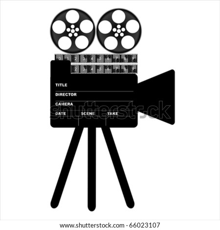 Camera Movie Clapper Board, Vector - 66023107 : Shutterstock