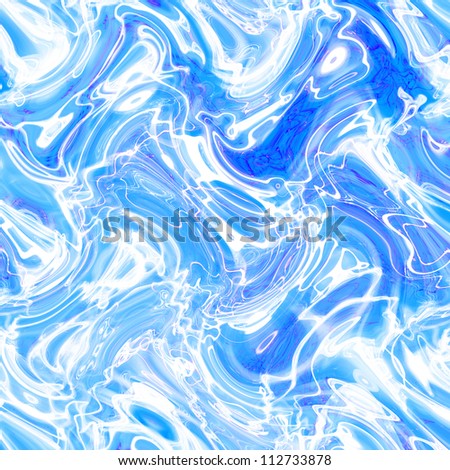 Chaotic fantasy blue and white square background