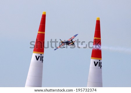 ROVINJ, CROATIA, APRIL 13: Red Bull Air Race World Championship 2014 on April 13, 2014 in Rovinj.