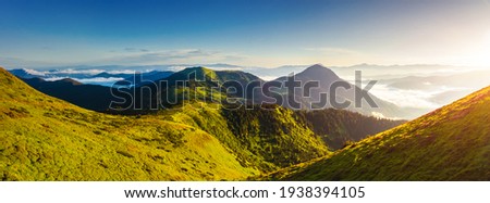 Similar – Image, Stock Photo Picturesque scenery of mountains and desert in cloudy day