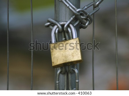Secure locked gate