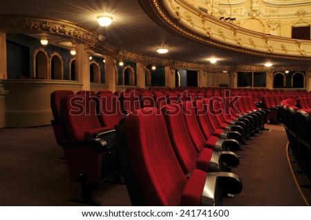 Similar – Image, Stock Photo elegant old building balcony with two box trees