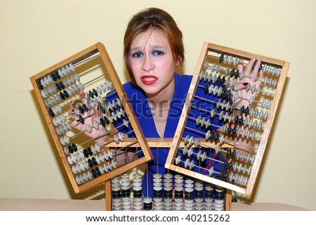 book-keeper with abacus
