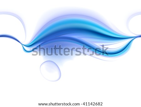 Abstract background from blue and white lines. The idea of this picture - fresh water abstraction
