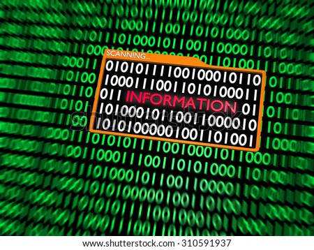 Scanning Hidden Digital Information into Binary Digits