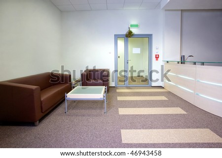 Modern office interior - reception area
