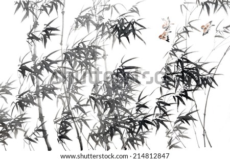 Bamboo - Chinese ink and wash painting.