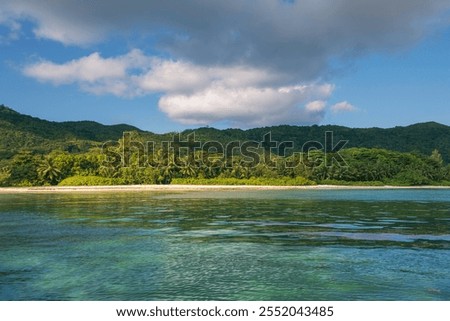 Similar – Image, Stock Photo Small grove on empty dry field