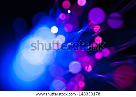 detail view of different defocused colorful light dots